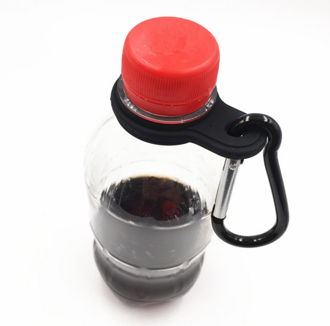 실리콘 물병 걸이 4종세트 생수병 고리 스트랩, 1세트, 블루+블랙+화이트+레드 4종