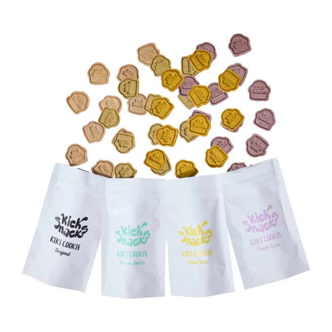 킥스낵스 키키쿠키 기능성 강아지 저알러지 수제 간식 미트프리 글루텐프리, 1개, 150g, 퍼플 아이즈