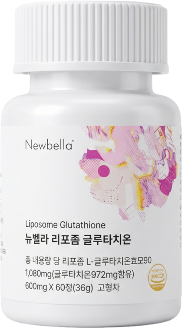 셀렉라이프 티아라 지연 Pick 뉴벨라 영국식 리포좀 글루타치온 순도 98% 식약청 HACCP 인증, 12개, 60정