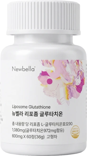 셀렉라이프 티아라 지연 Pick 뉴벨라 영국식 리포좀 글루타치온 순도 98% 식약청 HACCP 인증, 6개, 60정 - 쿠팡