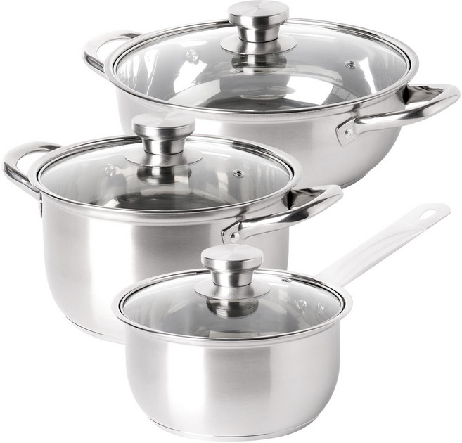 파르셀 올스텐 IH 냄비세트 인덕션 겸용 3종 세트 자취 집들이 선물, 18cm 편수냄비+20cm 양수냄비+26cm 전골냄비, 1박스