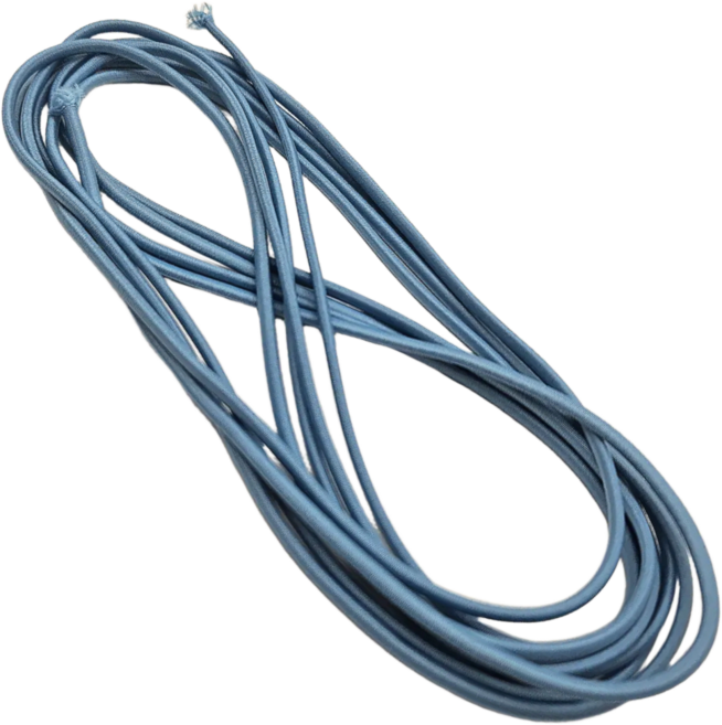마루오피스 고탄성 둥근 칼라 고무줄 3M 천연고무줄, 파랑, 1개