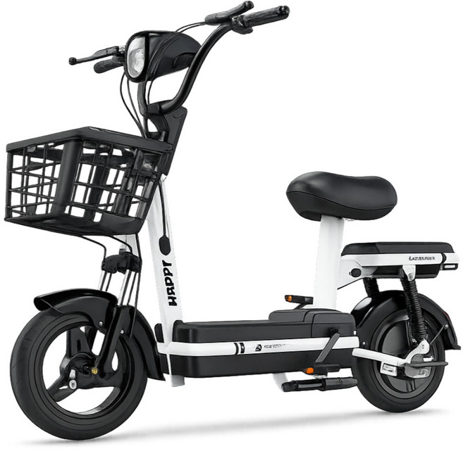 Joytogo 전기자전거 고출력 휴대용 가성비 자전거 48V 출퇴근전용 자토바이 등하원, 2. 화이트, 경량스틸