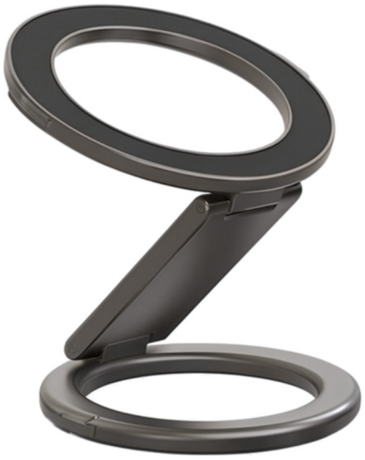 데일리코브 양면자석 맥세이프 그립톡 강력 거치대 + 마그네틱링 증정, 1개, 블랙