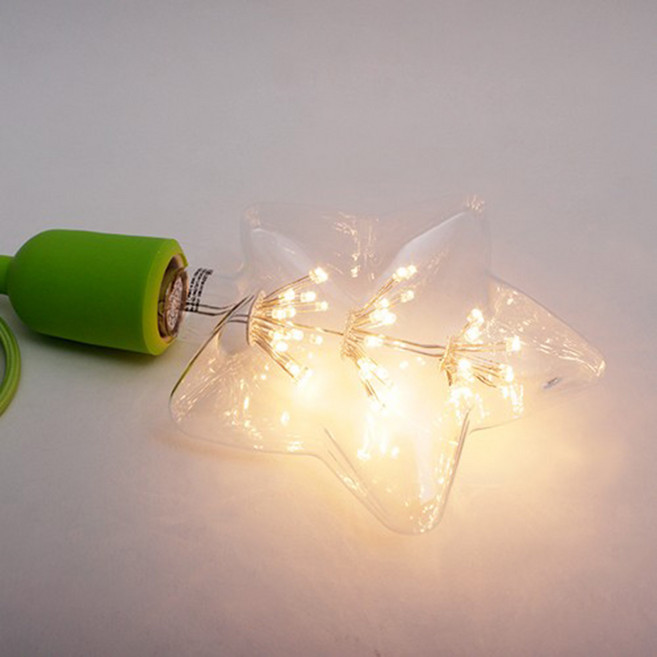 포커스 LED 에디슨전구 눈꽃 별전구 STAR150 2W SG 세트, 10개