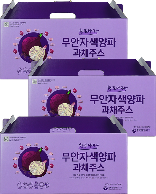 물없이 갈아만든 무안자색양파과채주스, 100ml, 150개