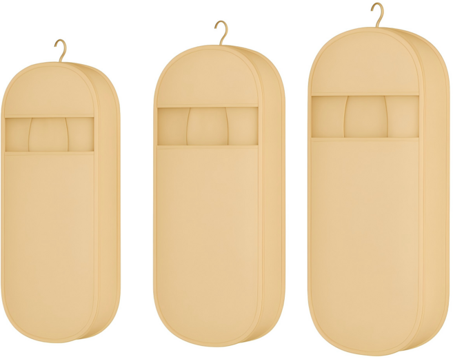 공간 절약형 행거 의류 가방 세트, 1세트, 3개입