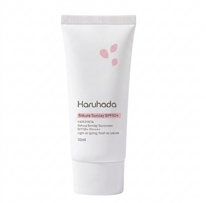 하루하다 벚꽃 톤업 광채 선크림 SPF50+ 안티에이징 주름개선 미백, 1개, 50ml