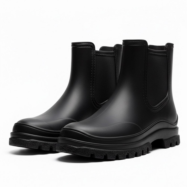 라뷰드 여성 미끄럼 방지 첼시 레인 부츠 비오는 장마 발편한 방수 장화 여름 캐주얼 패션 키높이 통굽 신발 3cm