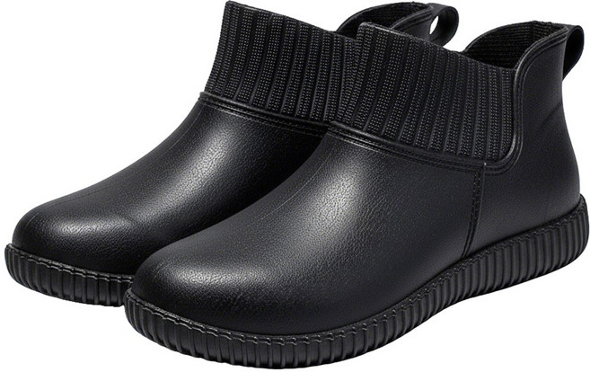 라뷰드 여성 미끄럼방지 숏 레인부츠 여름 장마 데일리 키높이 장화 발편한 가벼운 방수 신발 우천용 패션 필수템 슈즈 2.5cm