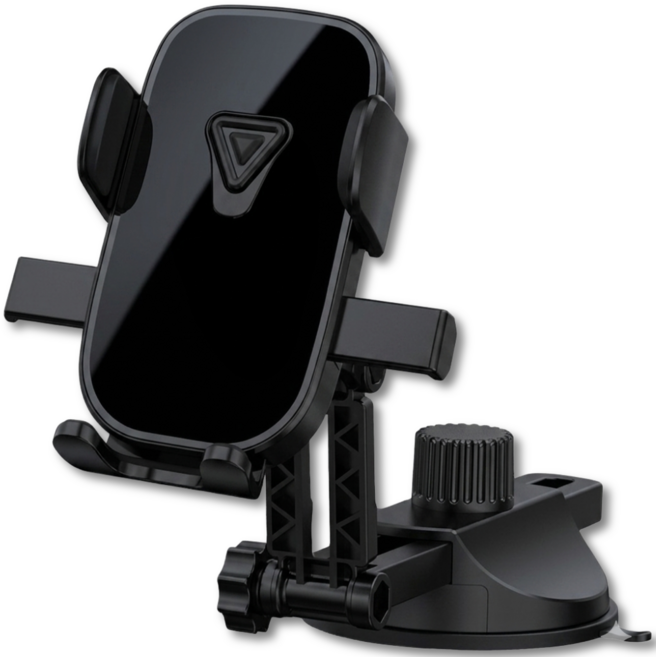 가드텍 차량용 핸드폰거치대 강력흡착 전차종 호환, 블랙, 1개