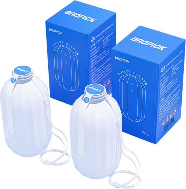 브로픽 대용량 고정형 변기 세정제, 320g, 4개