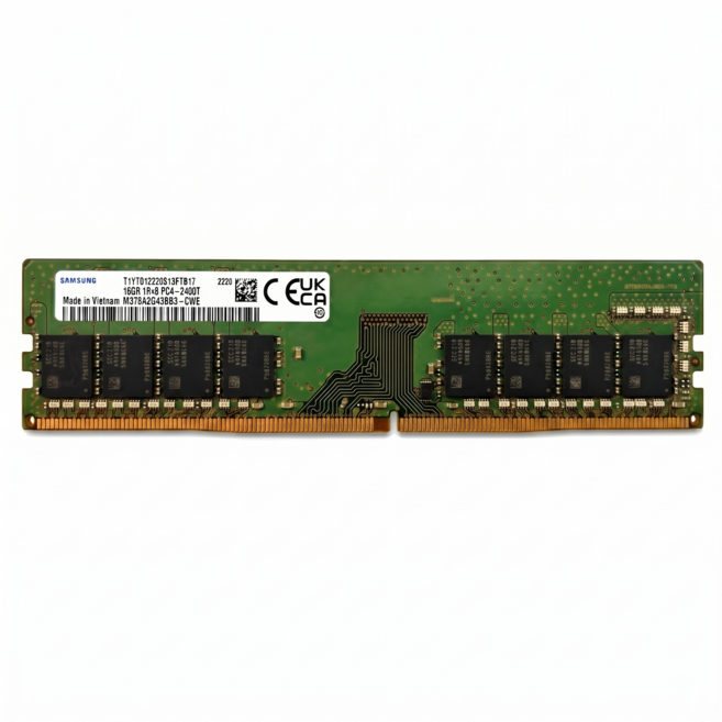 삼성 DDR4 데스크탑 램 컴퓨터 메모리 UDIMM, 1개, 16GB 2400MHz (PC4-19200)