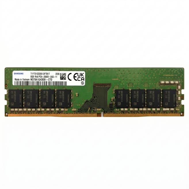 삼성 DDR4 데스크탑 램 컴퓨터 메모리 UDIMM, 1개, 8GB 2666MHz (PC4-21300)
