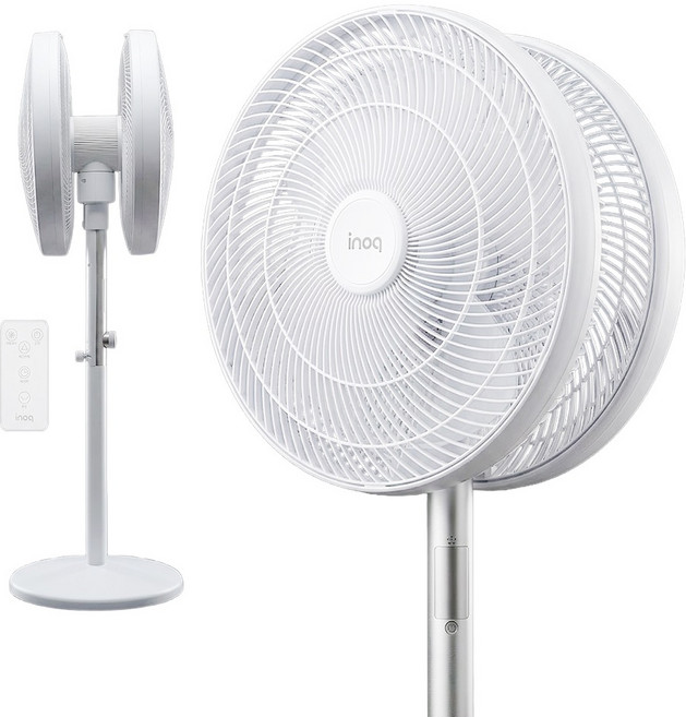 더블헤드 양면 360 회전 대형 가정용 업소용 선풍기 BLDC 공업용 산업용 써큘레이터 스탠드 리모컨 타이머, LA-EF200(20인치50CM)