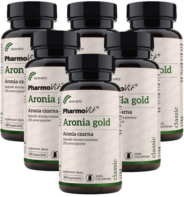 파모빗 폴란드 아로니아캡슐 골드 25%안토시아닌 50배농축 60캡슐, 60정, 6개