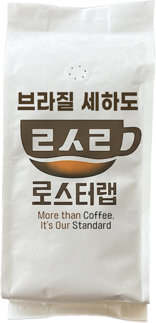 [당일 특가] 로스터랩 브라질 세하도 NY2 원두 커피, 1개, 500g, 홀빈(분쇄안함)