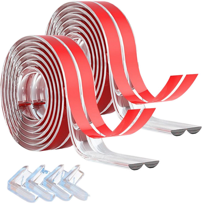 온살림 잘라쓰는 투명 모서리 보호대 2M 대용량, 10개