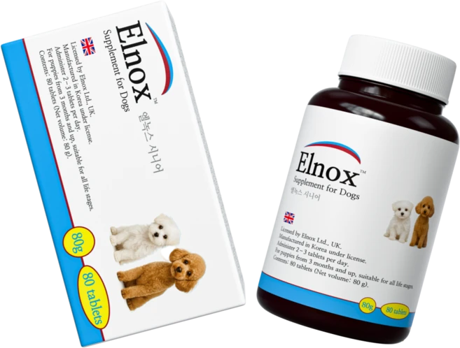 엘녹스 강아지 망병기 영양제 시니어 노령견 영양제 강아지 올인원 영양제 80정, 1개, 종합영양제 - 쿠팡