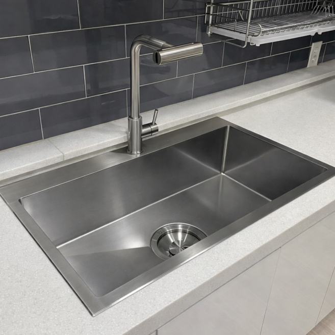 엘리엘리 엠보+코팅 사각싱크볼 EL858, 1개