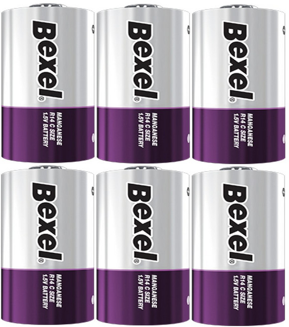 벡셀 타이니 러브 모빌 R14 C형 건전지 6알 (폐건전지 활용법 증정), 1세트, 6개입