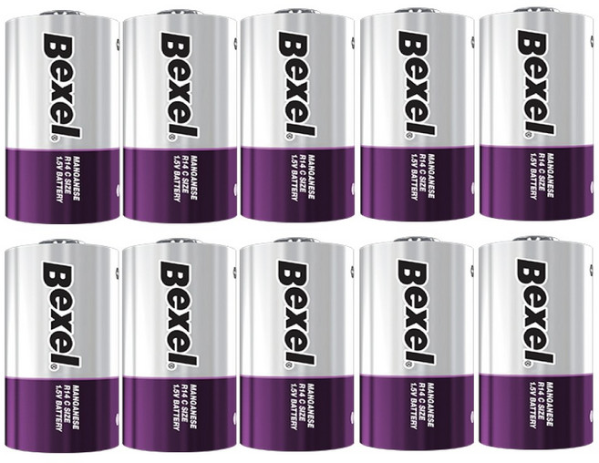 벡셀 망간 1.5V C형 CM R14 타이니 러브 모빌 건전지 10개입/24개입, 10개입 x 1개(폐건전지 설명서증정), 1세트, 10개입