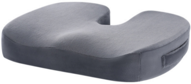 우디밸리 프리미엄 기능성 꼬리뼈 메모리폼 방석, 애쉬 그레이