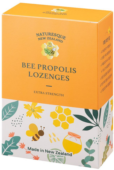 네이처레스큐 5% 초고함량 프로폴리스 캔디 스트렝스 목캔디 뉴질랜드, 3개, 100g