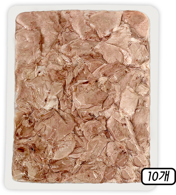 춘풍접객 삶은 사태 슬라이스 1kg (10개) 대용량 국밥용 냉동 돼지고기 업소용 식당용 수육, 10개