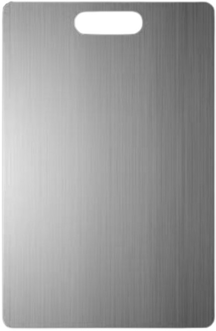 봉주 위생 양면 올스텐 304 SUS 도마, 1개, 실버