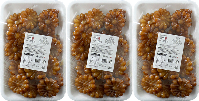 장인더 약과 쫀득말랑 수제 미니 한입 약과 300g, 3세트