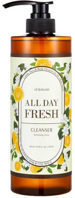 [홈쇼핑완판템] 르퀼라야 자연유래 약산성 올데이 프래쉬 바디클렌저 바디워시 천연바디워시 플로럴, 2개, 750ml