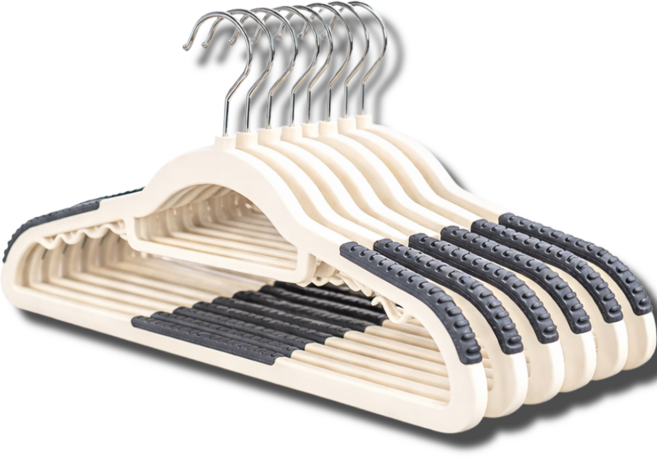 리빙에이드 어깨뿔방지 논슬립 회전형 옷걸이, 30개, 그레이컬러