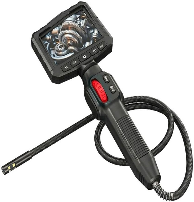 이그랩스 3.9mm 산업용 내시경 카메라 배관 케이블 탐지기 슬림형, 1개, 블랙