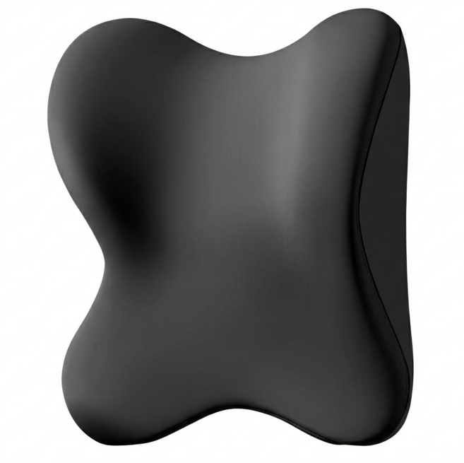 비바디초 차량용 목쿠션 특대 메모리폼 1+1 경추보호 2개세트, 1세트, 블랙