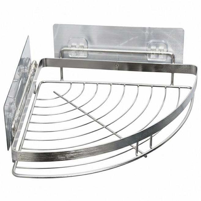 룸스홈 무타공 코너형 욕실선반 스텐 SUS304