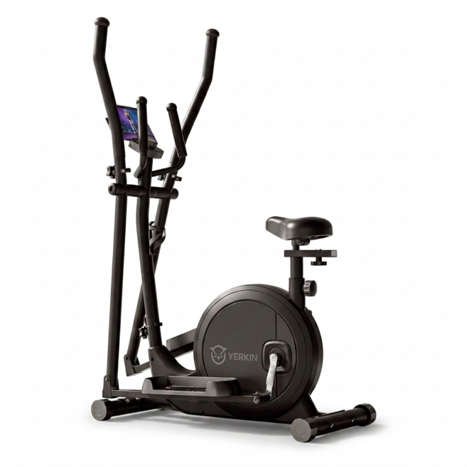 에어로스텝 천국의계단 스텝퍼 스텝밀 가정용 무소음 접이식 홈트 유산소 실내 운동기구 계단오르기, 프리미엄 (안장/터치패널), 블랙