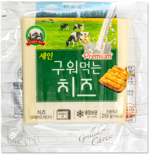 고소한 풍미 세인 프리미엄 구워먹는치즈 250g, 6개