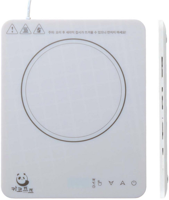카코프프 2.4cm 초슬림 인덕션 휴대용 야영 인덕션 IND-001, 화이트, 프리스탠딩
