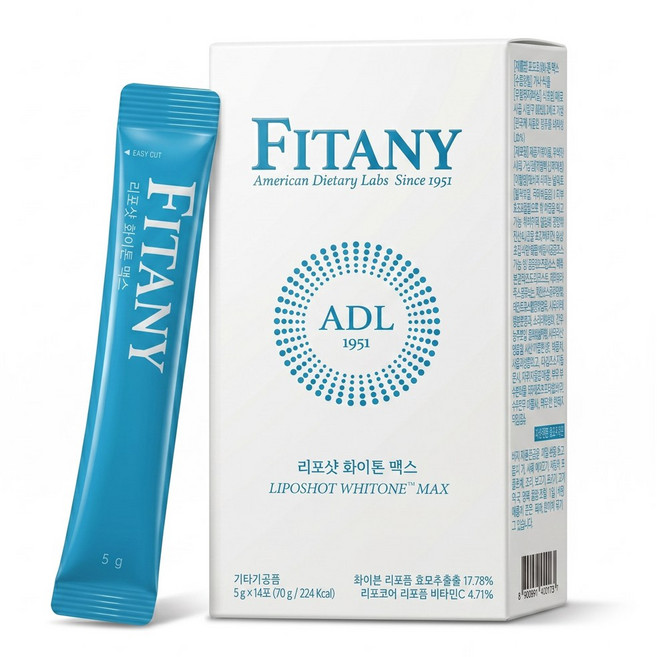[FITANY] 피타니 리포샷 화이톤 맥스 고순도 고함량 글루타치온, 4박스, 70g