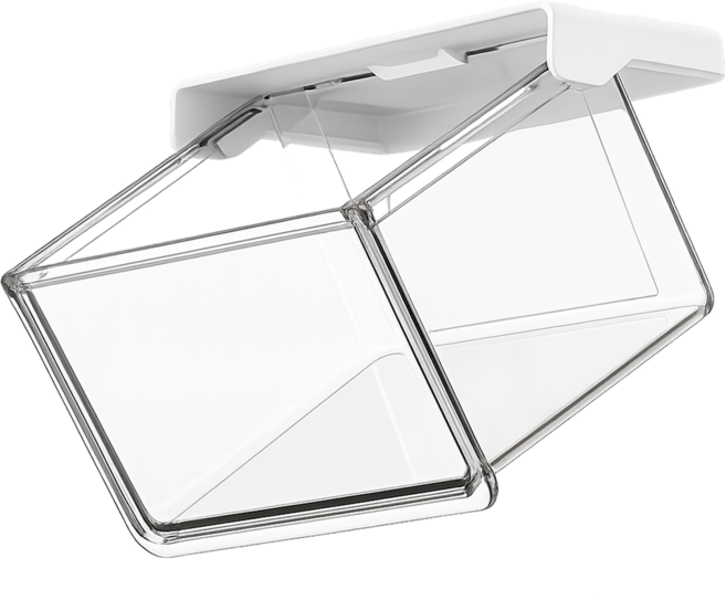 슬기온 부착식 히든 슬라이딩 오픈 수납 서랍, 화이트 중형