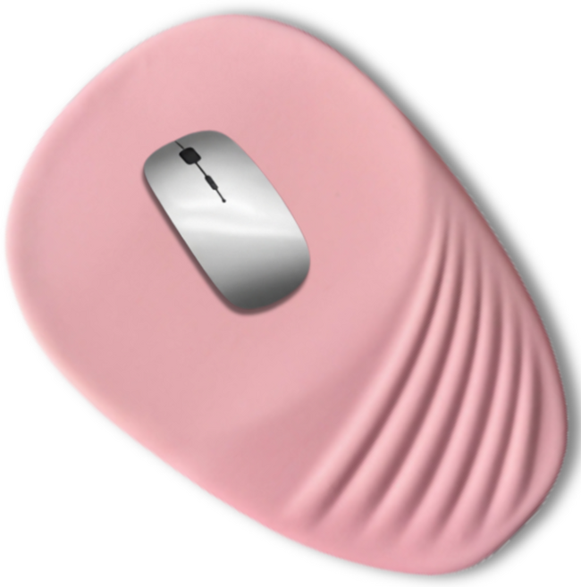 슬로핏 마우스 패드 메모리폼 손목보호 쿠션, 1개, 핑크