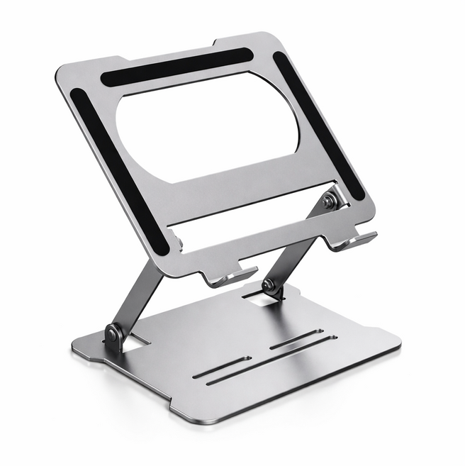 비오렌 각도조절 노트북 거치대, 1개, 실버