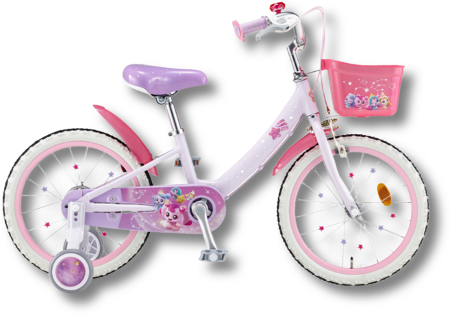 캐치티니핑 삼천리자전거 2025 18 로열티니핑 네발자전거 유아 어린이 보조바퀴, 1개, 121cm, 18로열티니핑90%