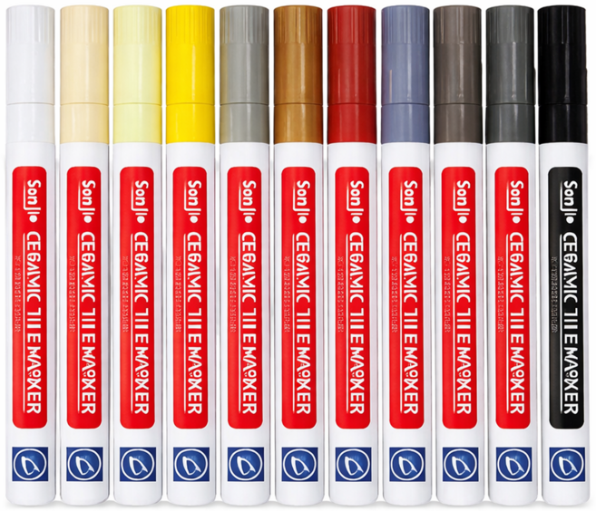 엠페토 물때싹 대용량 타일 줄눈 마커펜 곰팡이 물때 오염 제거 욕실 셀프 시공, 화이트, 2개