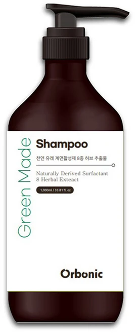 오르보닉 천연샴푸 약산성 비듬 지성 두피 가려운 계면활성제없는, 1개, 1L - 쿠팡