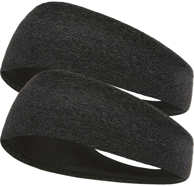 기능성 와이드 스포츠 헤어밴드 3개세트 쿨 냉감 이중 매쉬 땀흡수 남자 여성 운동, 3개, 블랙