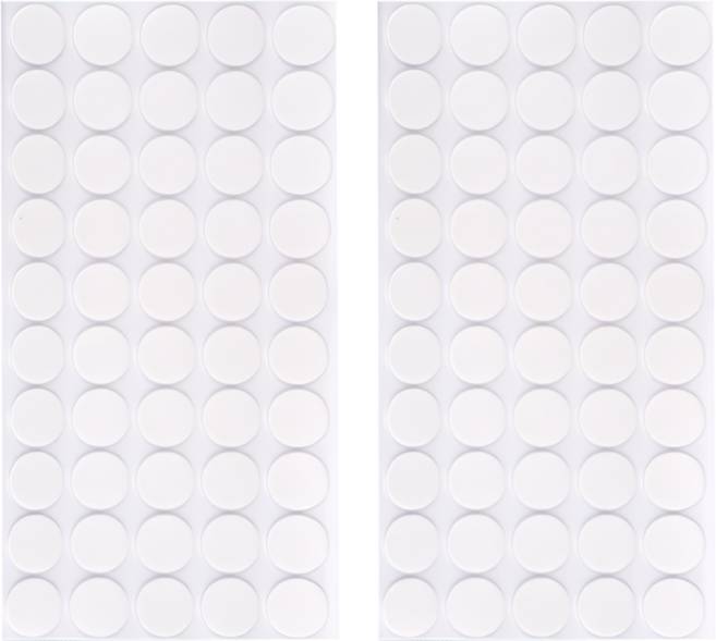 펴나나다 원형 벨크로 테이프 10mm, 50세트, 화이트