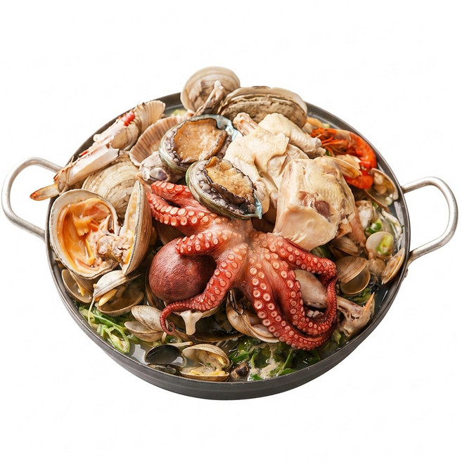 A급구성 프리미엄 보양식 문어 낙지 해신탕 밀키트 세트 3~4인분, 1개