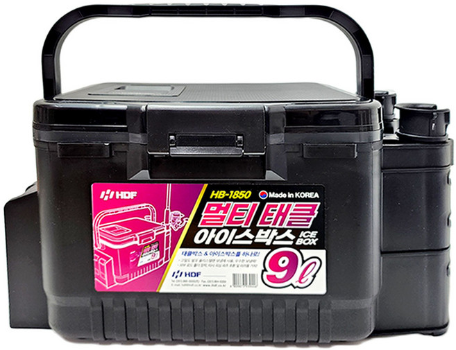 고씨낚시 HDF 멀티 태클 아이스박스 9L 태클박스 겸용 낚시 쿨러 HB-1850